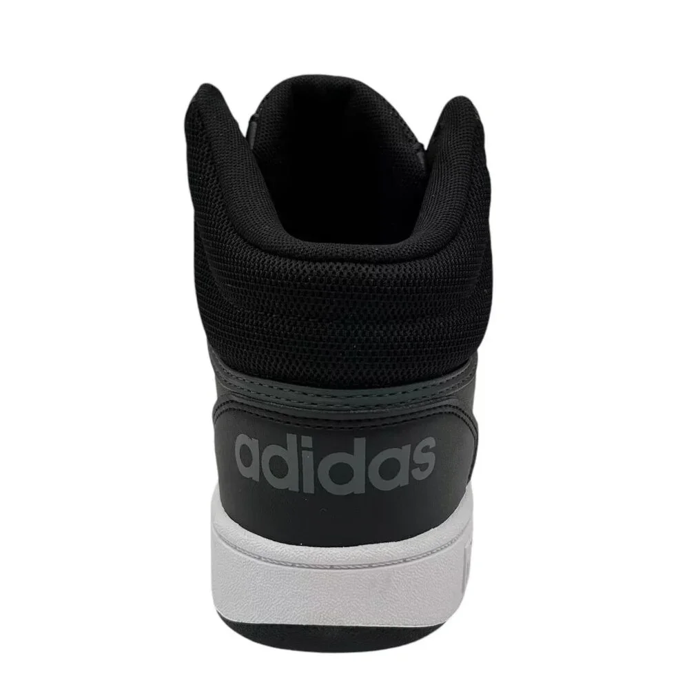 Adidas Hoops 3.0 Mid Top Youth Boys/Girls Basketball Sneaker Size 4‎ Black/White